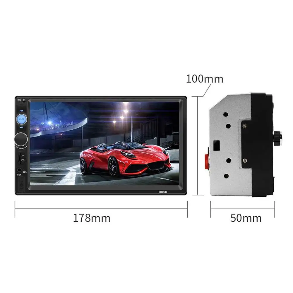Новая магнитола с Bluetooth 2 DIN 7 дюймов HD MP5 FM плеер сенсорный экран Соединительная
