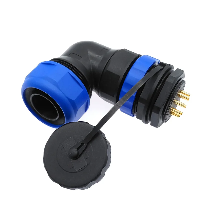 SP28 водонепроницаемый соединитель из гофрированной трубы IP68 2 контакта