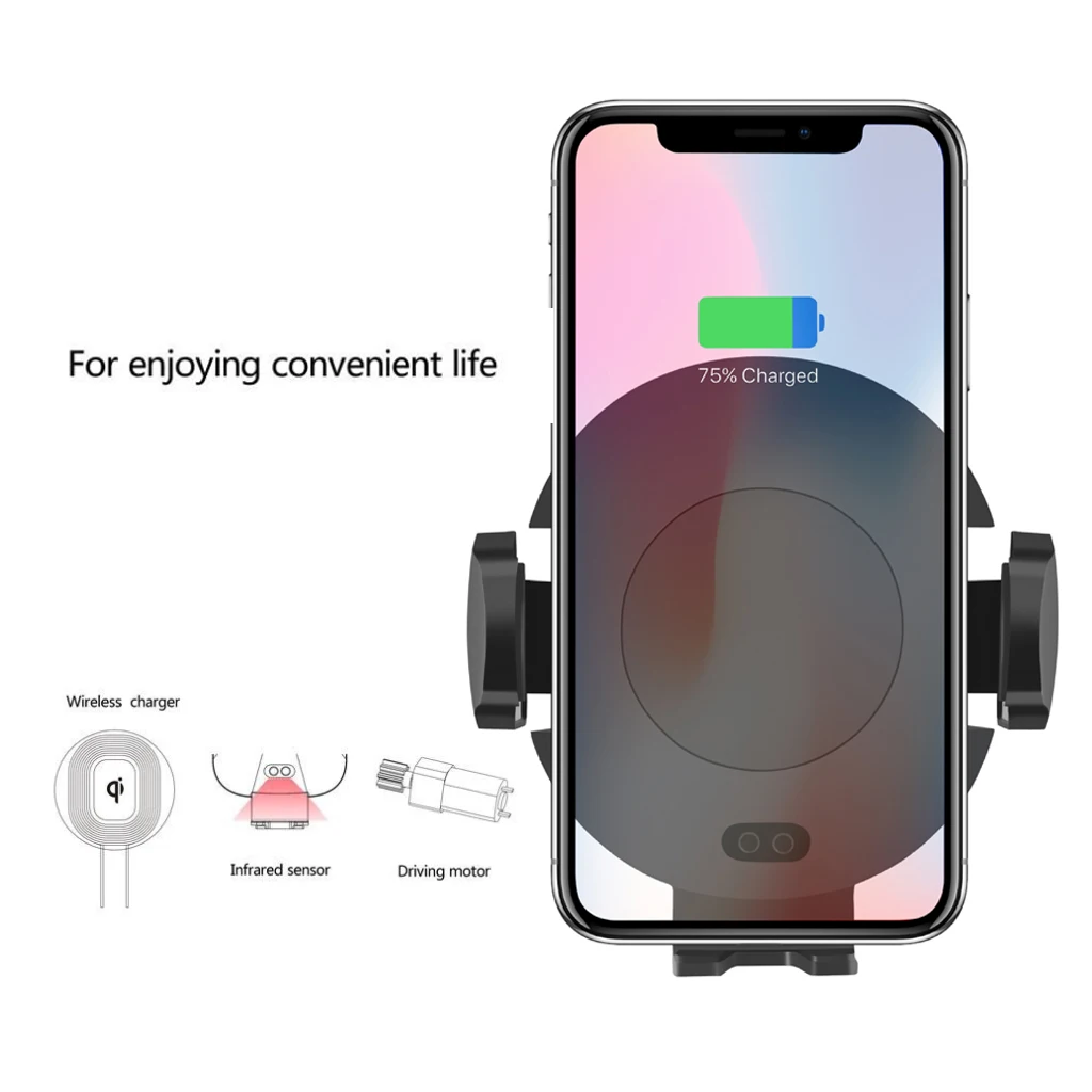 Автомобильное беспроводное зарядное устройство инфракрасный датчик для Apple iPhone