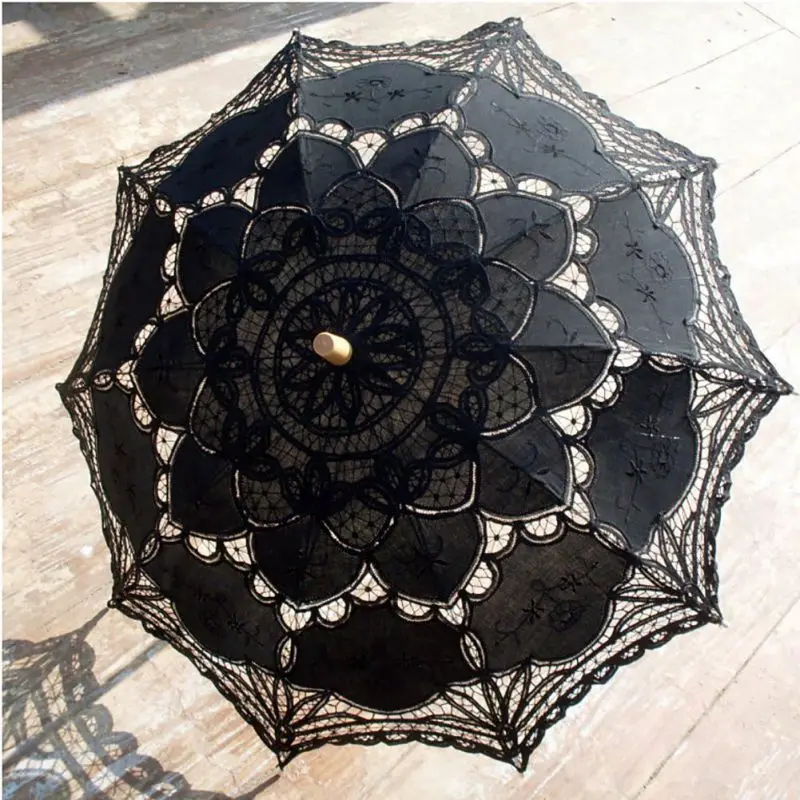 

New est Handmade Umbrellas For Bridesmaid Wedding Decoration Lace Umbrella Christmas Decoration
