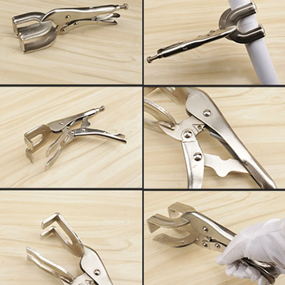 

High quality Tool Chuck Multi-function U-tube Welding Butt Pliers Tool Work Clamp Carpentry Clip carbon steel strong tough