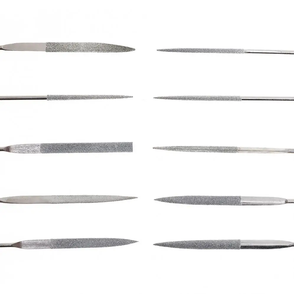 10pcs/lot 140x3MM Diamond Files Guitar Crowning Luthier Metal Edge Polish Tool for Musical Instruments DIY | Спорт и развлечения