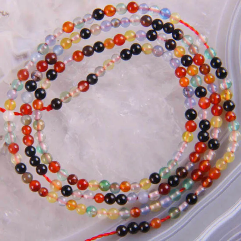 2 мм Смешанные сердолические круглые россыпью бусины нитка 16 дюймов ювелирные
