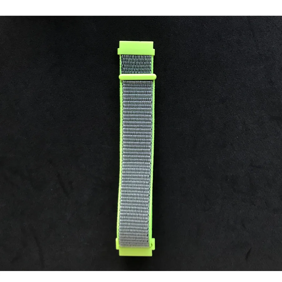 light green Нейлоновый ремешок для Huami Amazfit 2 ремешок Amazfit Stratos Pace 2 2s для samsung Galaxy Watch 46 мм 42 мм браслет S3 Frontier/классический - Цвет: light green