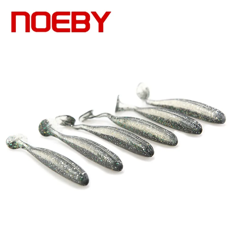 NW211 Noeby мягкие приманки рыболовные приманки 6 шт./компл. 75 мм 95 мм Искусственные Мягкие Рыбная приманка Leurre Souple Силиконовые мягкие приманки для рыбалки - Цвет: NW211