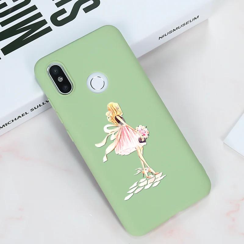 Чехол для девочек Xiaomi Redmi Note 5 6 7 6A Plus чехол из ТПУ Xiomi Mi 8 Lite A2 5A 7A мягкий