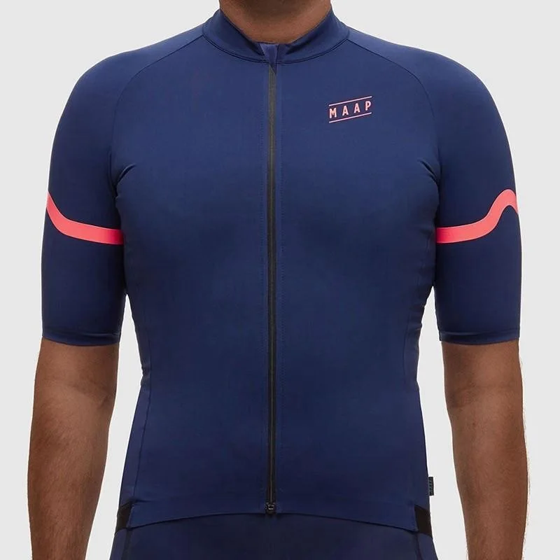 4 MAAP new arrival simple ventilation thin Cycling Jerseys Summer bike riding clothing tops quick dry camisetas de ciclismo - Цвет: 4