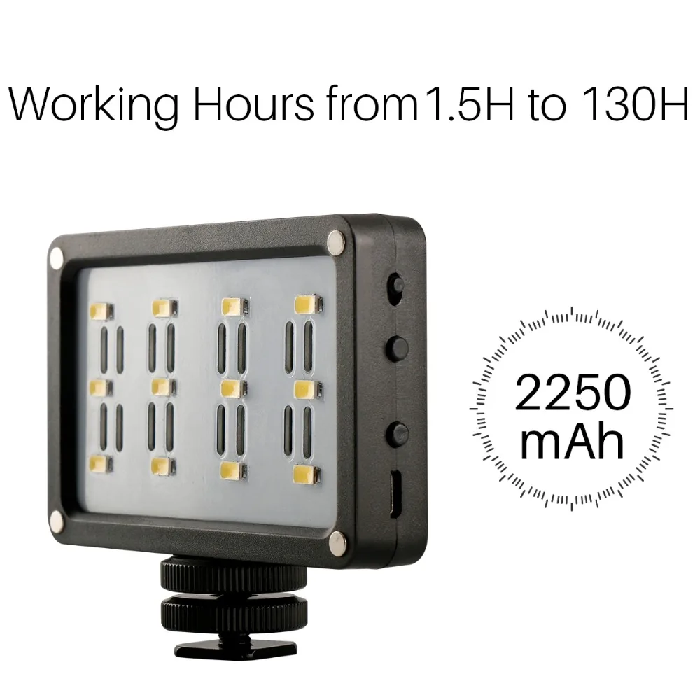 Мини-светодиодный видео-свет ULANZI на камеру Pocket Photo с фильтрами цветных гелей для DSLR 3-осевых гимбалей.