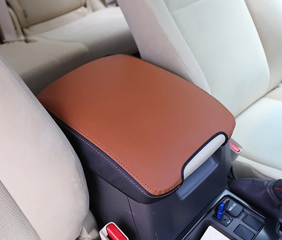 

1pc pu for TOYOTA PRADO 2010-2017 Central armrest box decorate cover