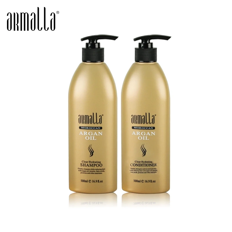 New Products Armalla 500ml Moroccan Dry Natural Shampoo+500ml Argan Oil Deep Conditioner For Hair Repairs Damage Products