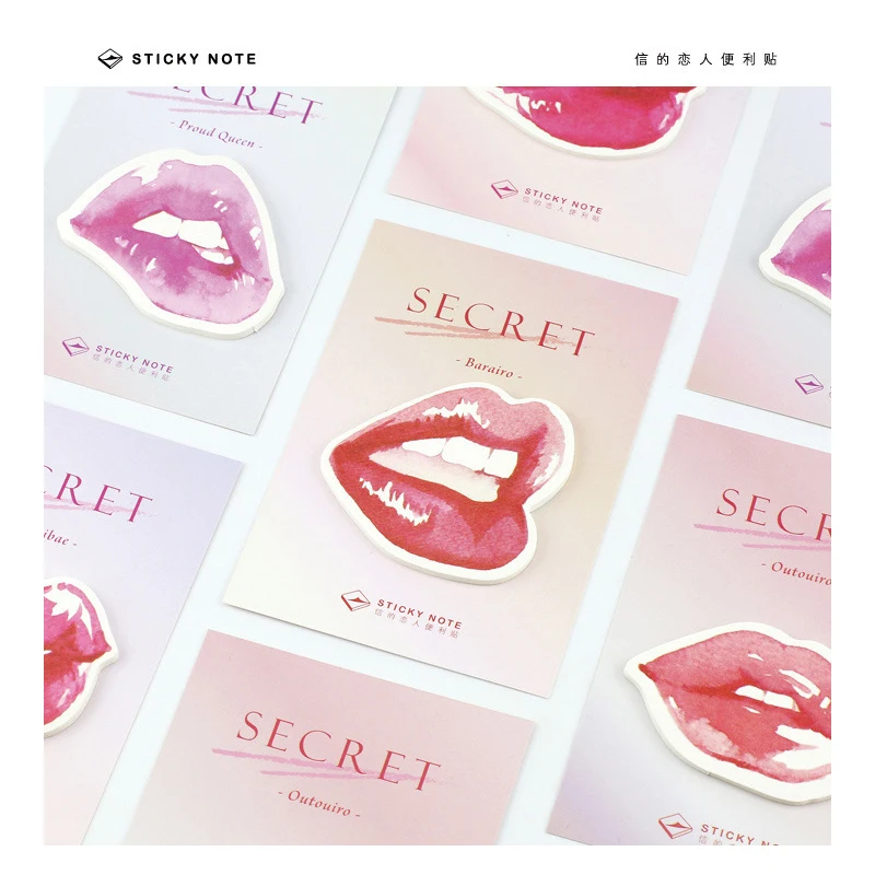 30 листов/упаковка стикеры в виде губ | Канцтовары для офиса и дома