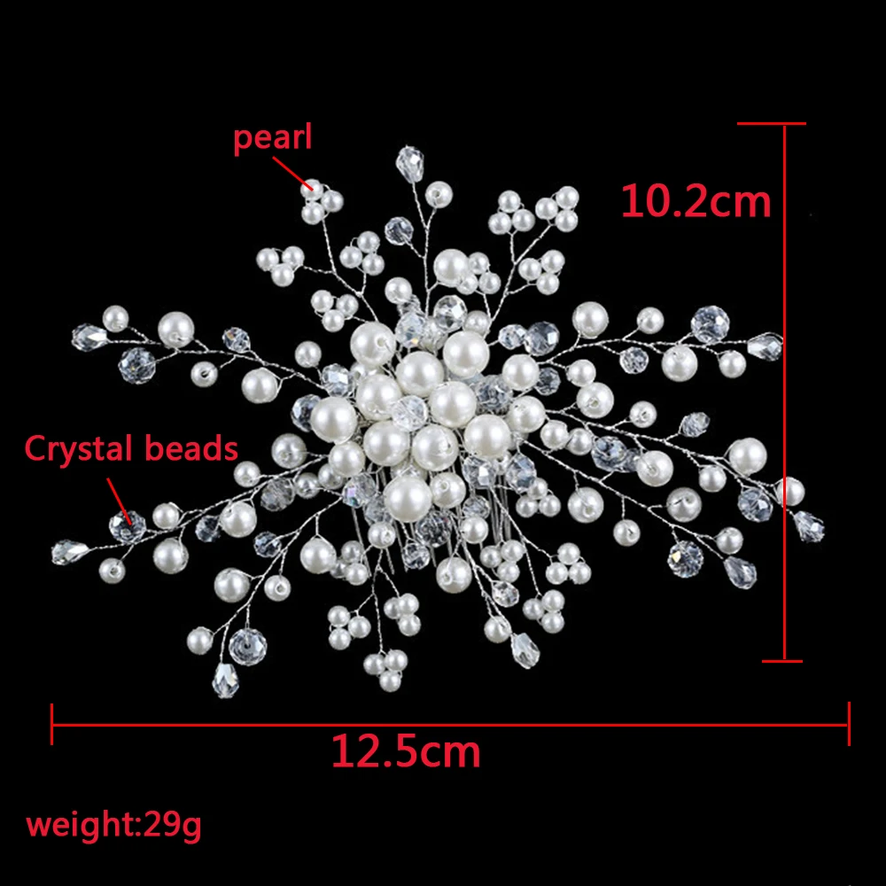 AINAMEISI элегантные свадебные гребни для невесты ручной работы хрустальные бусины