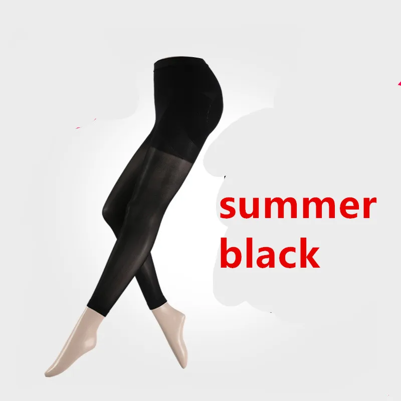 summer black pants Для женщин L XL тонкие чулки терапевтические 20 мм рт. Ст. Реабилитационные Лайкровые колготки 680D шейпер ноги тонкие компрессионные колготки - Цвет: summer black pants