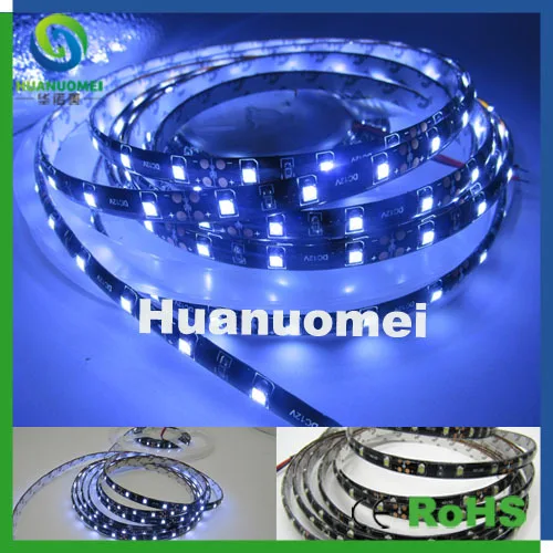 R/G/B/W SMD300leds 5 м 3528 гибкая светодиодная лента белый или черный PCB Светодиодная 12В