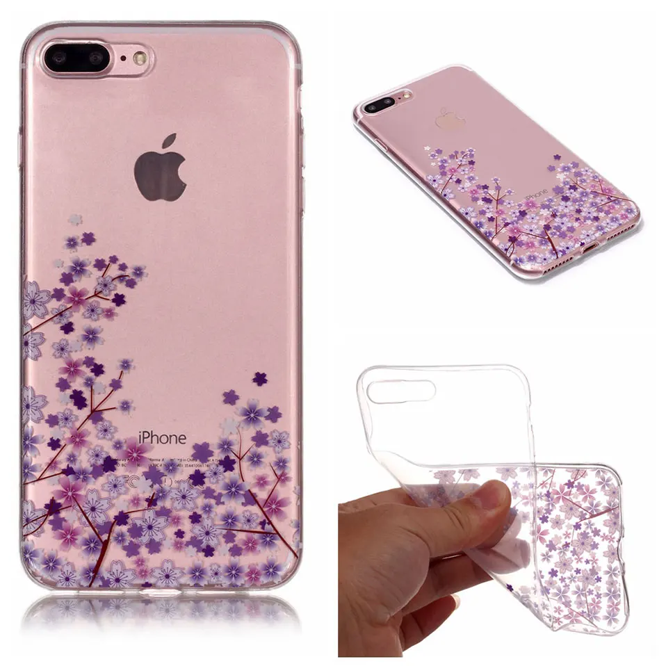 Модная Обложка для iPhone 5 6 7 8 X Cherry Blossom чехол телефона 5S 6S SE принципиально плюс Капа