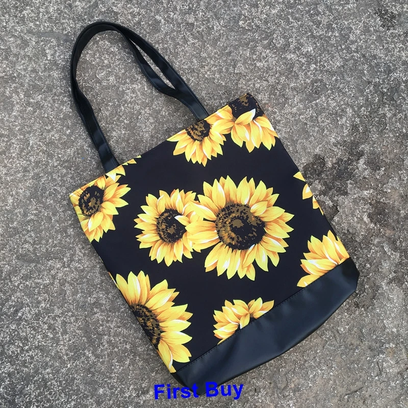 5 шт./лот Новое поступление 2019 хит продаж сумка тоут с подсолнухами монограмма