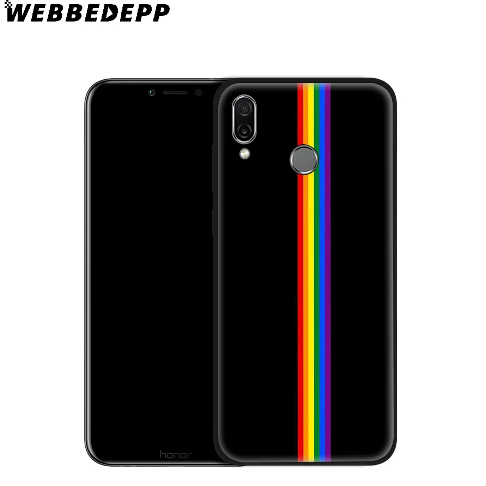 Love Is LGBT Rainbow Soft Case for Huawei P8 P9 P10 P20 P30 Lite Pro P Smart Z Plus 2019 Y6 Prime 2018 2017 Mini |