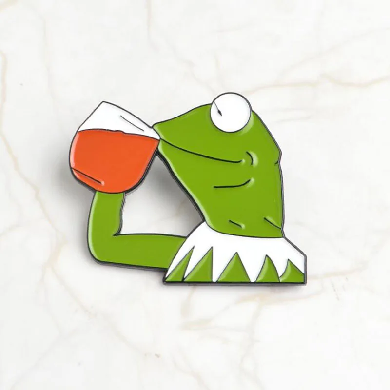 B Мультфильм Аниме лягушка Пепе мужчины и женщины брошь значок поп культура кнопка одежда джинсовая куртка рюкзак детский подарок аксессуары - Цвет: B