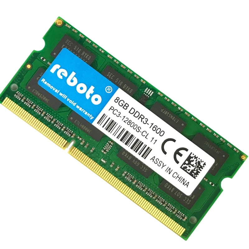 Reboto оригинальный новый бренд DDR3 8 Гб 1600 МГц PC3 12800 для ноутбук оперативная память