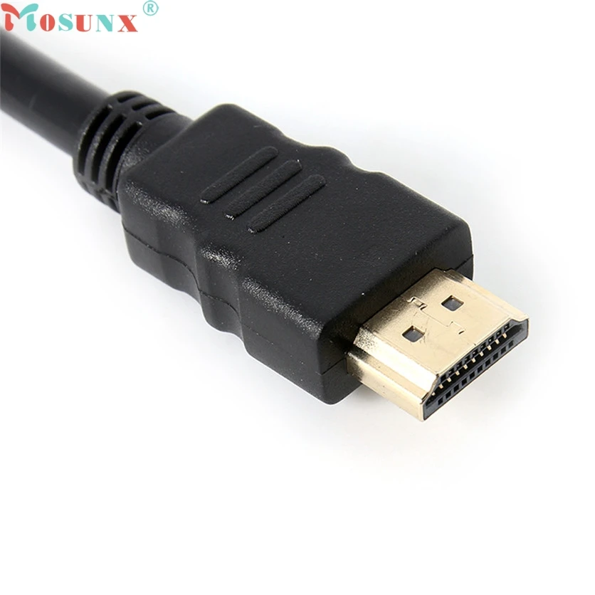 Mosunx заводская цена HDMI 1 до 2 Сплит двойной адаптер сигнала конвертировать кабель
