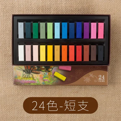24 Colors Short LifeMaster симбалион мягкий пастельный Набор Профессиональный Мел Пастель Набор для рисования - Цвет: 24 Colors Short