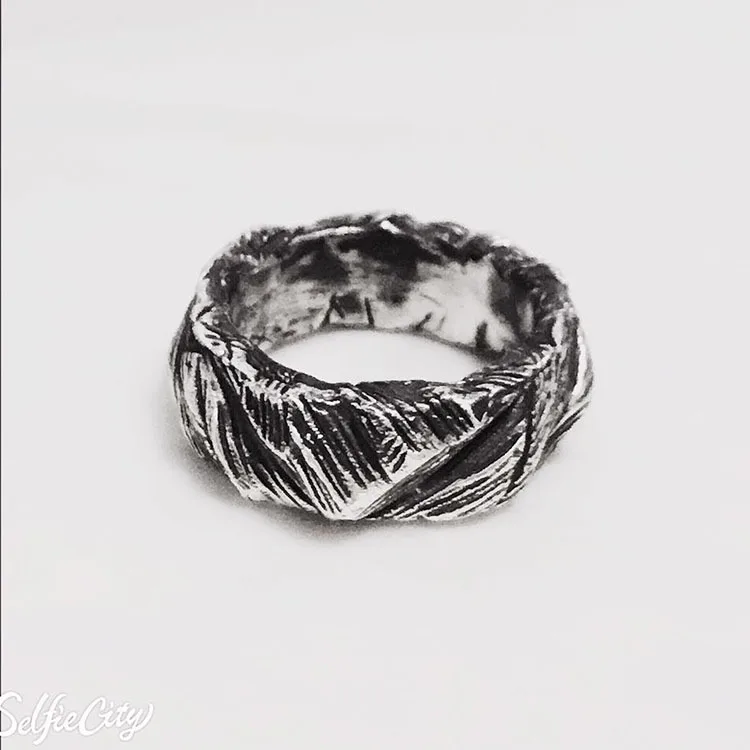 Handmade100 % 925 пробы Серебряное кольцо панк-рок Стильное для стайлинга | Украшения и