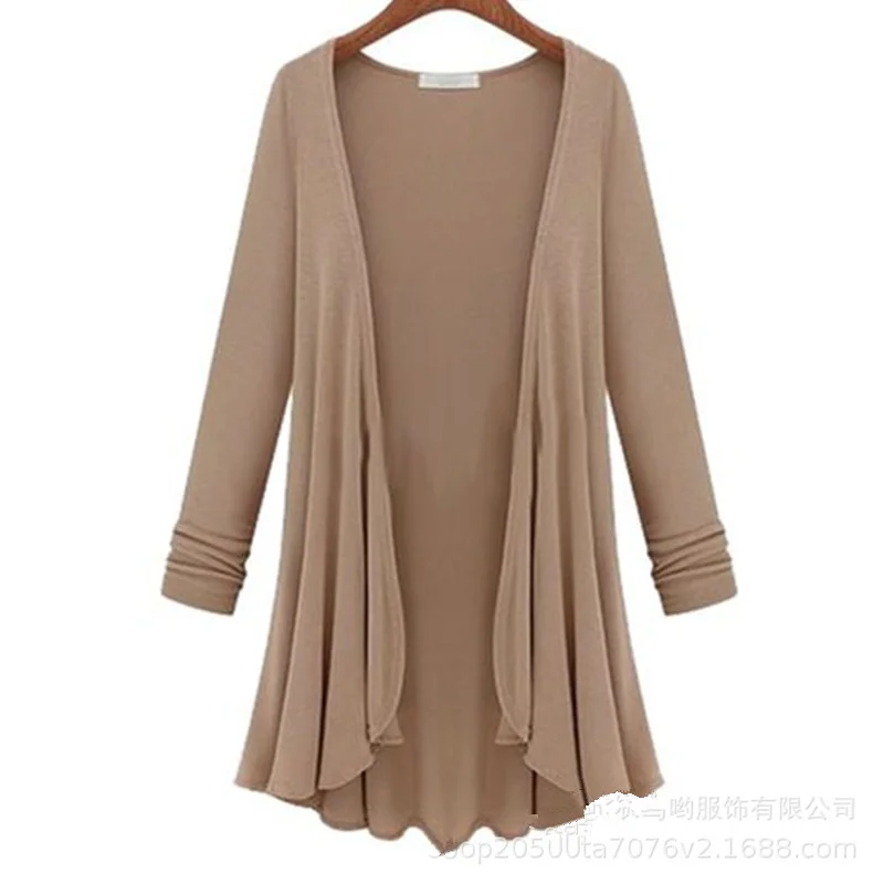 XXXXL Плюс Размеры Для женщин модный топ кардиган 2019 Новинка весны Высокое качество