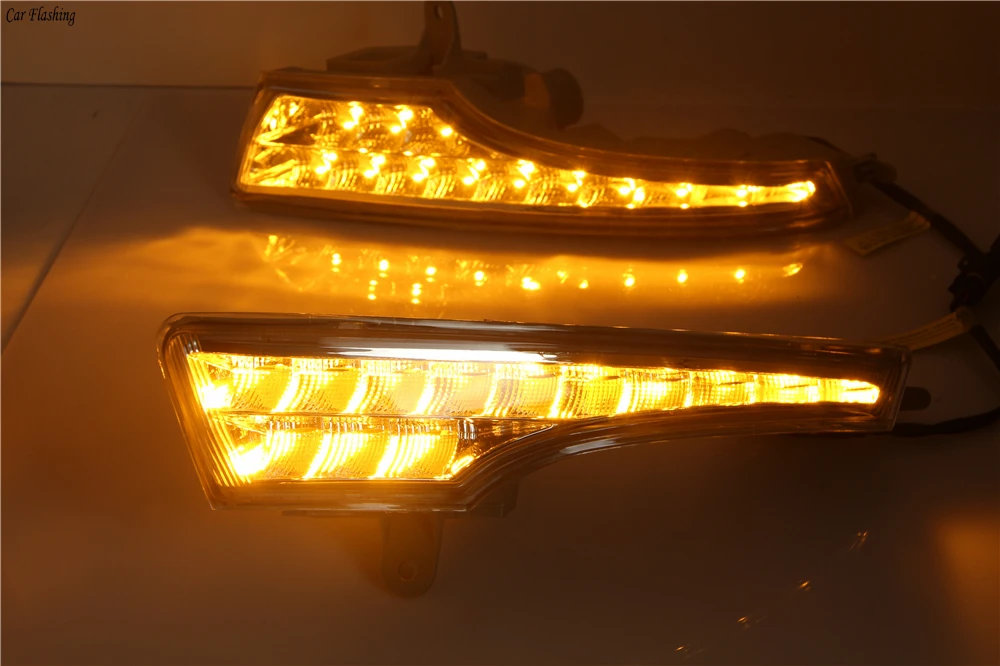 Car Flashing 2Pcs DRL For Nissan Altima Teana 2013 Daytime Running Lights fog lamp cover headlight 12V Daylight