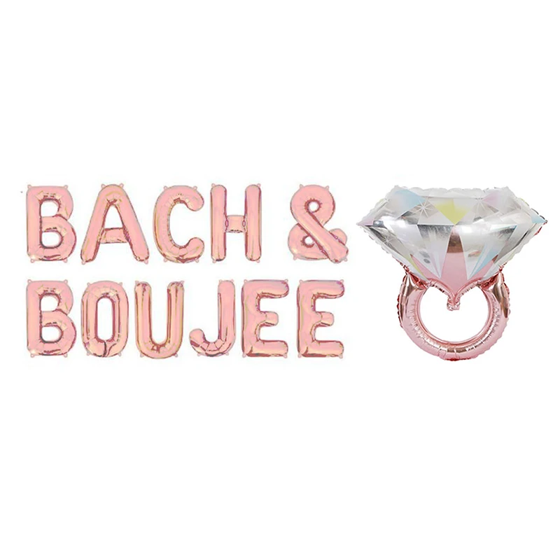 12 шт./партия розовое золото Bach& Boujee фольги Воздушные шары украшения для девичника Bach вечерние украшения невесты и букэ Декор-баннер