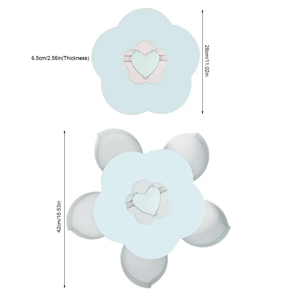 Вращающийся закуски конфеты коробка для хранения мульти Функция лепесток Форма