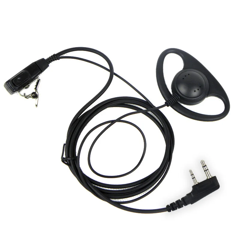 Двусторонняя радиосвязь с крючком для Kenwood Baofeng рация|headset ptt|bf-888s pluscb radio |