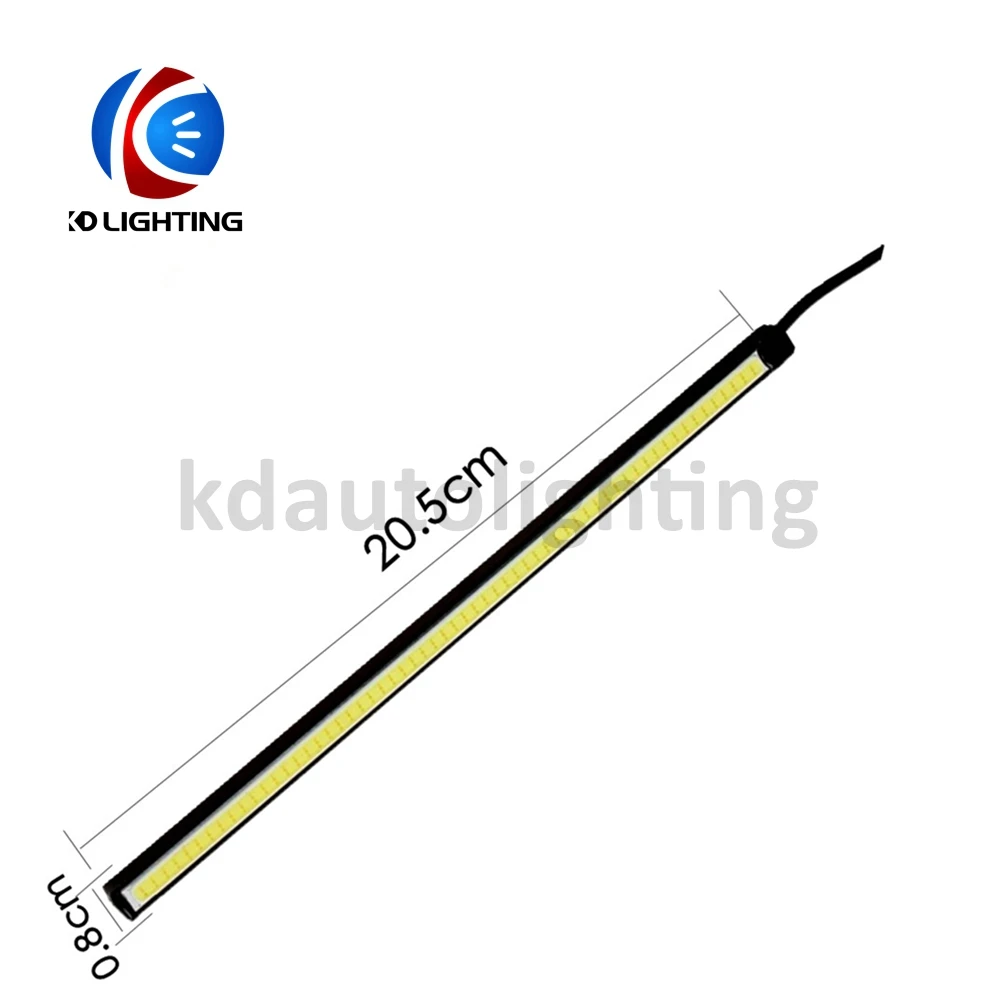 KD 2 шт. DRL COB 56 чип светодиодный дневной светильник высокой мощности s 20,5 см 6000 К белый ультра тонкий 12 В Автомобильный светодиодный светильник автомобильные аксессуары