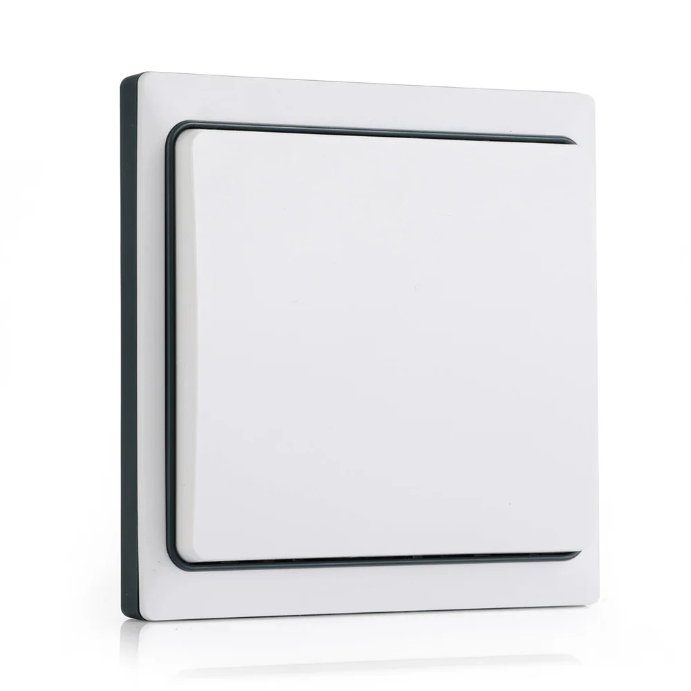 1 Gang Wall Switch QIACHIP беспроводной пульт дистанционного управления выключатель света комплект без необходимости батарея умный дом переключатель цифровой пульт дистанционного управления освещением AC 110 V-240 V - Цвет: 1 Gang Wall Switch