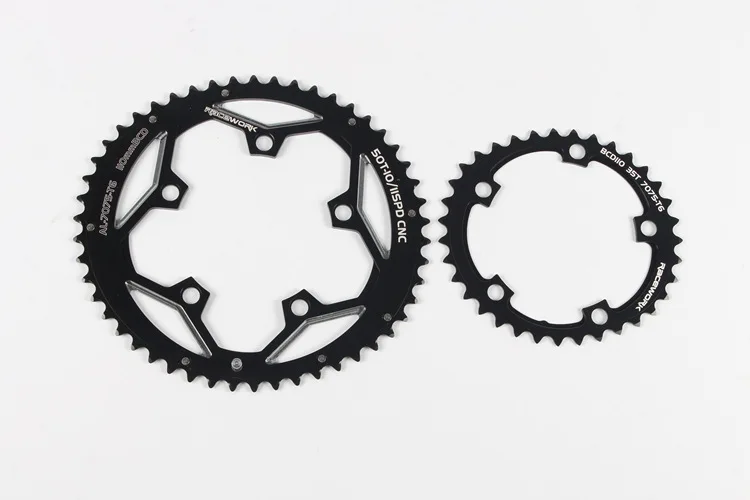 RACEWORK BCD 110/130 мм 35/50T овальный двойной дисковый Звездочка MTB Горный Дорожный велосипед звездочка цепной кольцо
