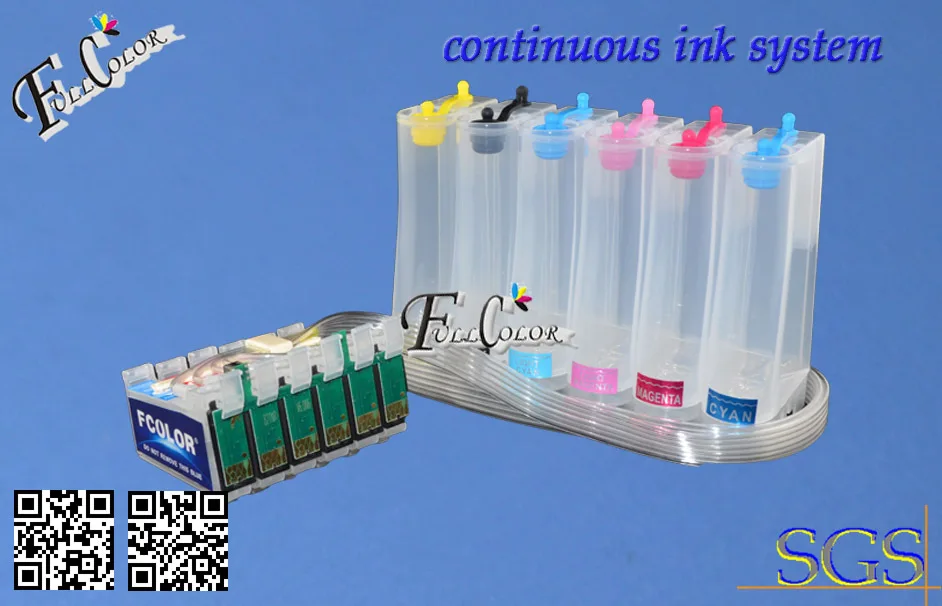 Чернильная система СНПЧ для Epson R265 / R285 R360 RX585 RX560 685 с чипом ARC + сублимационные