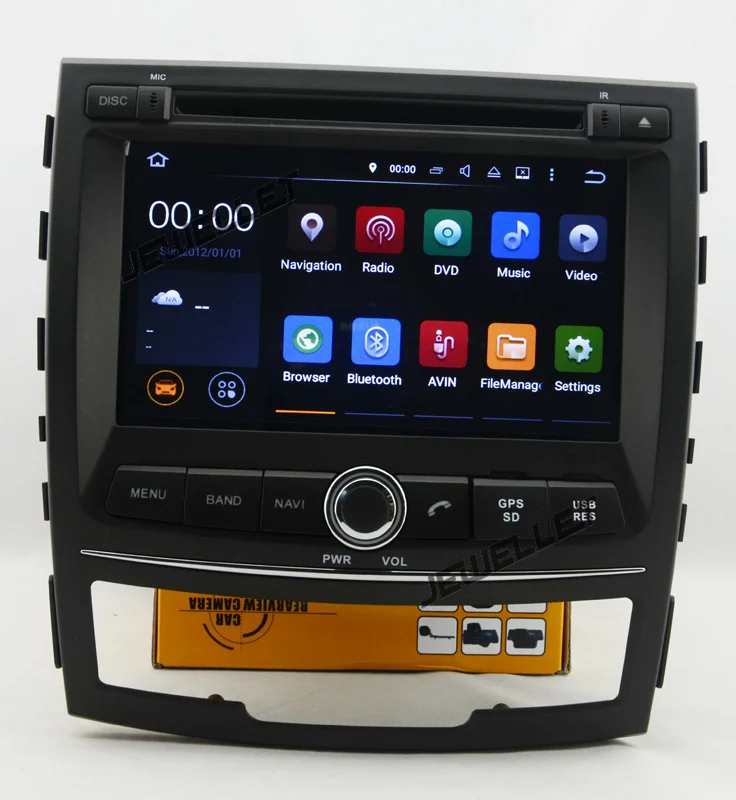 Восьмиядерный IPS экран Android 9 0 автомобильный DVD GPS Радио Навигация Для Ssangyong Korando