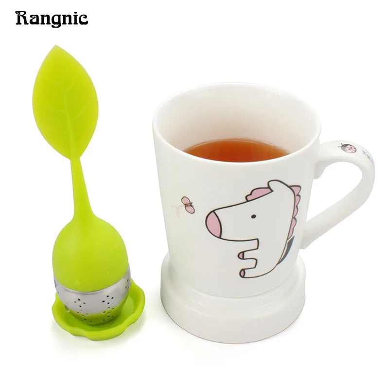 Rangnic Чай сумки для заварки силикона фильтр многоразовые с падения лоток новинка