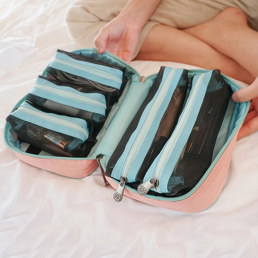 Портативная женская косметичка для путешествий водонепроницаемая