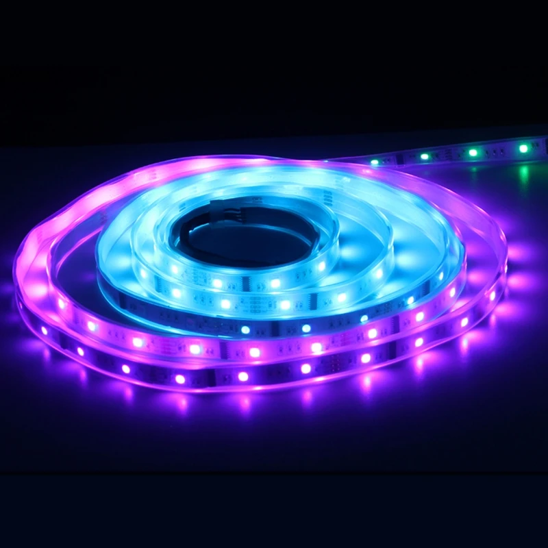 DC12V 5 М 150LED Светодиодная лента 6803 IP67 водонепроницаемая IC SMD 5050 RGB dream Волшебная
