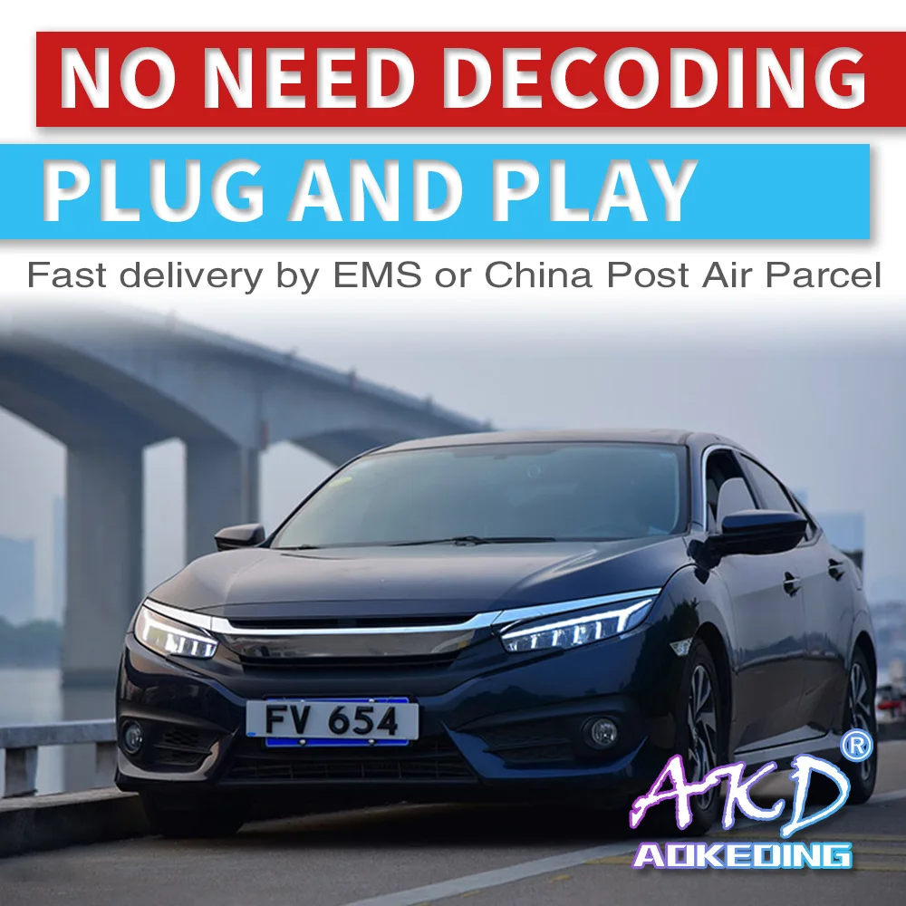 Фара сборка для Honda Civic G10 полный светодиодный источник света светодиодный фары дневного света светодиодный поворотник