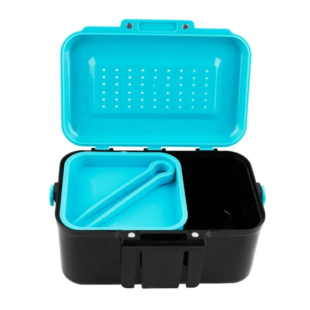 Малый хранения Live приманки с зажимом инструмент рыбы коробка контейнер снасти