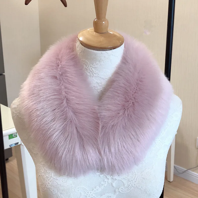 Женское зимнее пальто с воротником из искусственного меха стильная шаль шапка