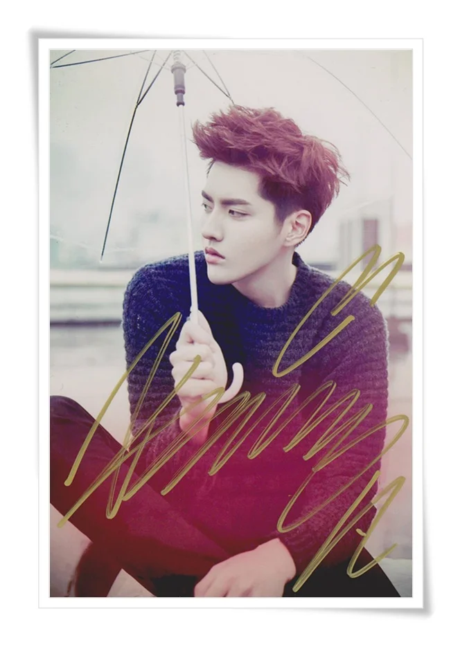 Фотография с автографом KRIS Wu Yifan 4*6 дюймов Бесплатная доставка 11 2016 06|autographed