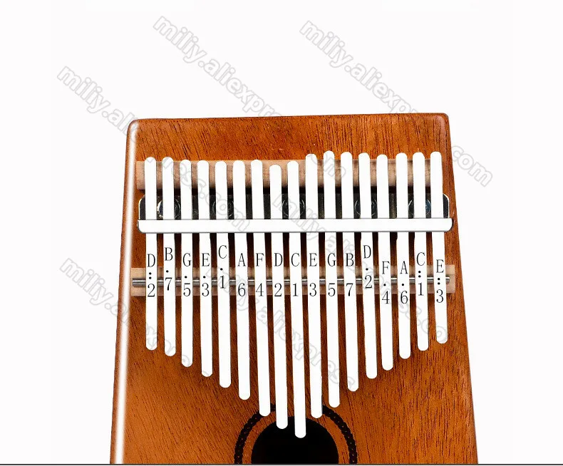 10/17 клавиша на палец Kalimba Mbira Sanza большой пианино карманный размер клавиатура с