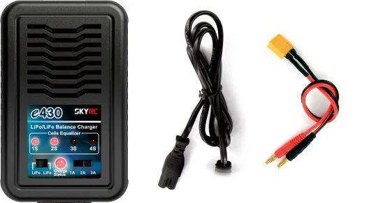 Зарядное устройство SkyRC e430 2-4 ячеек 1A/2A/3A 200mA Lipo LiFe charger 100-240v AC Balance charger 30W