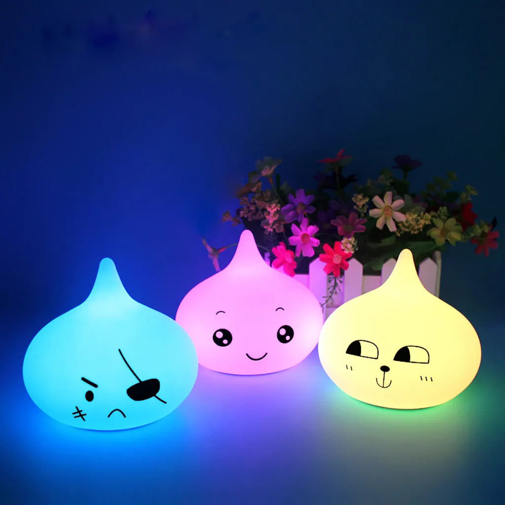 Прекрасный капли воды Уход за кожей лица ночной Светильник детский украшения в