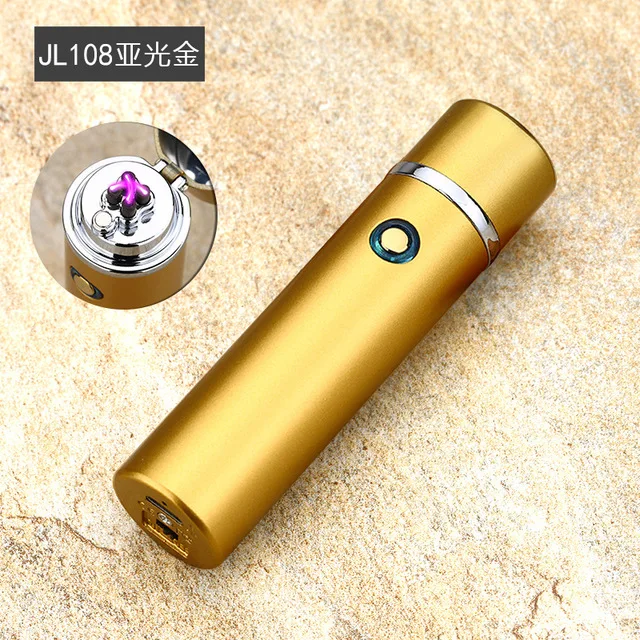 see chart Тройная дуга инновационный беспламенный плазменный 4 дуговой луч Lighter-Rechargeable-Pipes-Bowls-Cigars-Camping-Windproof-Waterproof-360 - Цвет: see chart