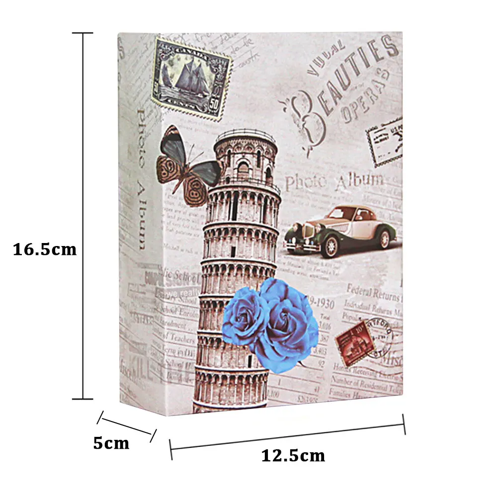 Photo Album 100 Pockets PP 6 Inch Insert Type Storage DIY Protective Cover Save Picture Organizer Home Decoration Home Decal