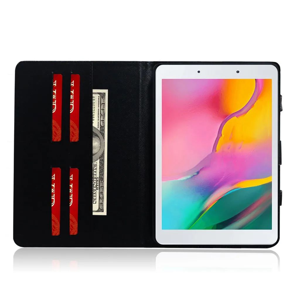 Флип-Стенд кожаный чехол для Samsung Galaxy Tab A 8,0 SM-T290 T295 T297 " планшет Coque+ пленка+ ручка