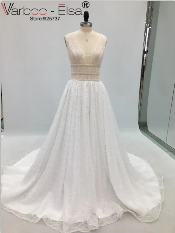 white VARBOO_ELSA серебряное блестящее длинное вечернее платье сексуальное платье с двойным глубоким v-образным вырезом для выпускного вечера Элегантное Длинное Платье с открытой спиной robe de soiree - Цвет: white
